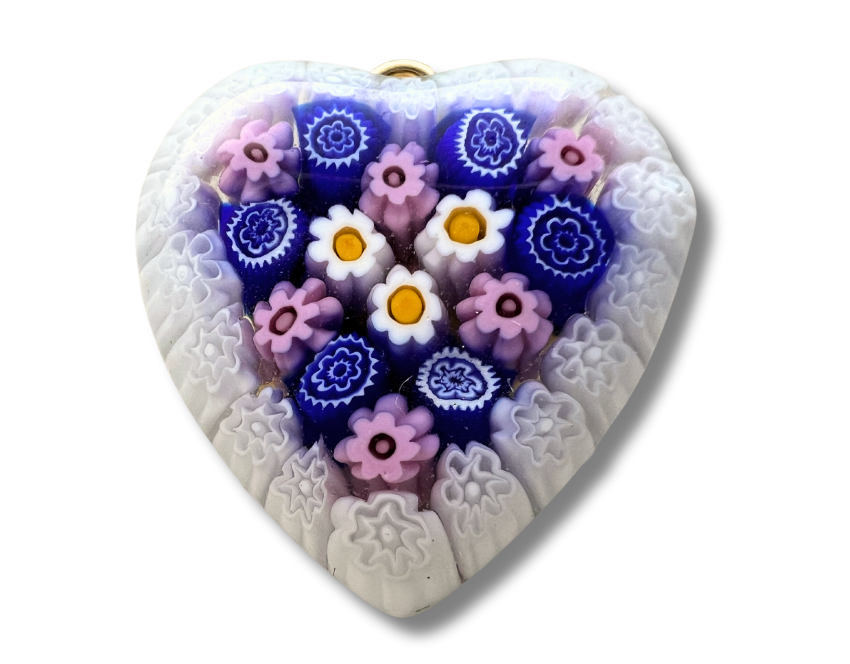 Amalfi hanger wit/roze met madeliefjes
