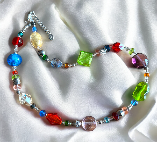 Murano glas halsketting 'Roma' Multicolore