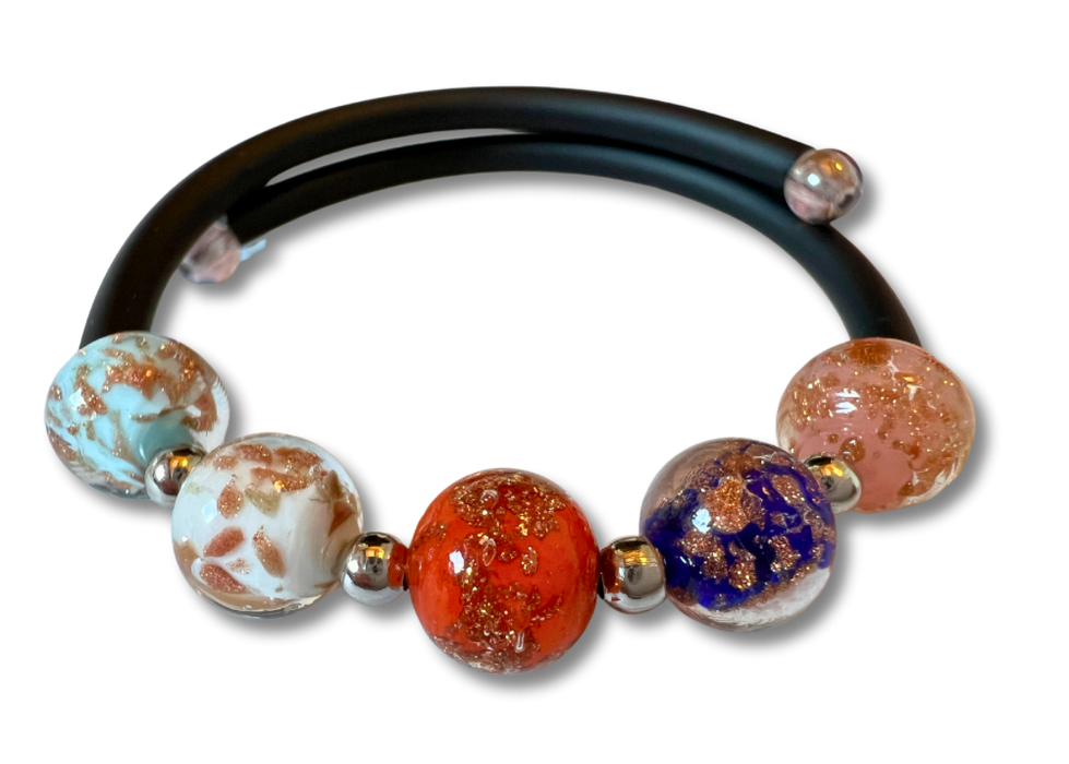 Murano glass bracelet 'Assisi'