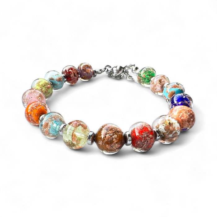 NEW - Murano glass bracelet 'Palermo' Multicolor