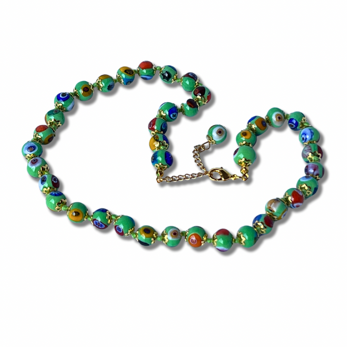 Murano necklace 'Verona' piccolo color: green
