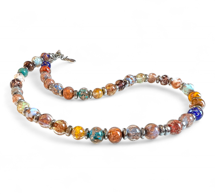 Murano necklace 'Palermo' multicolor