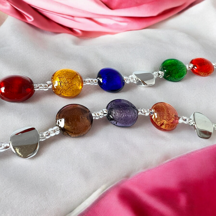 Murano necklace 'Sienna' multicolor