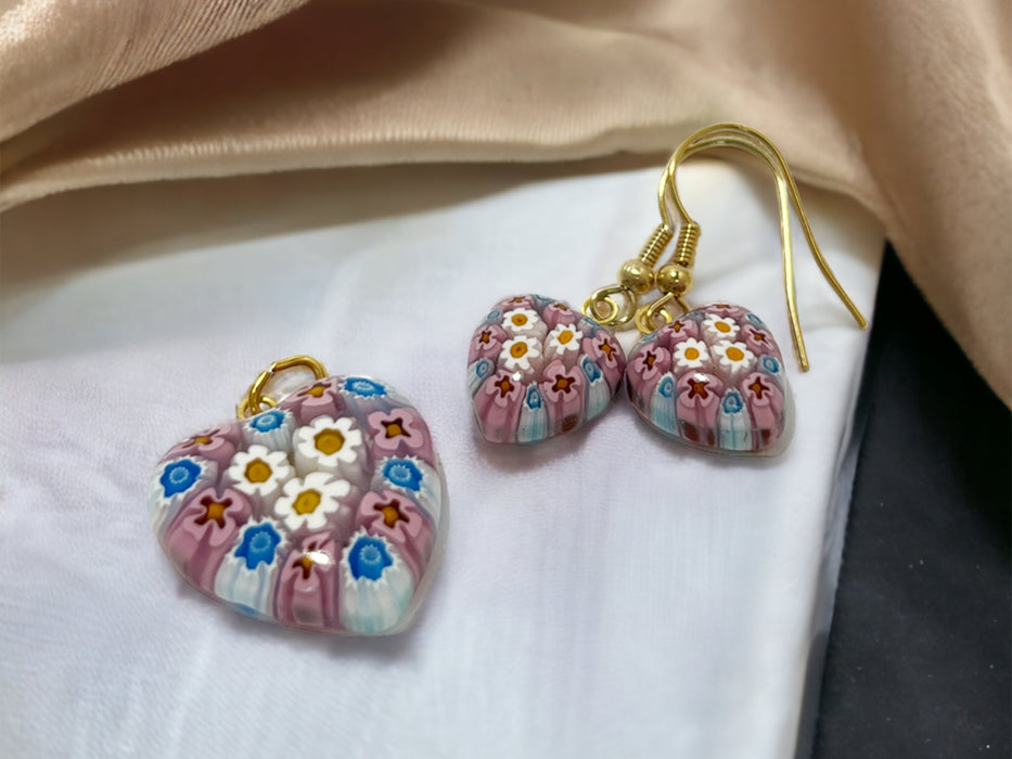 Earrings and pendant set 'Sassari'