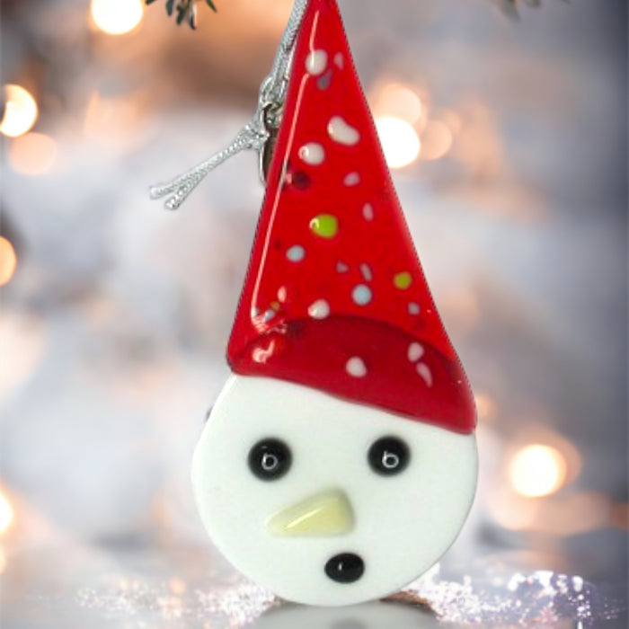 Kerstmis - Muranoglas Kerst sneeuwpop