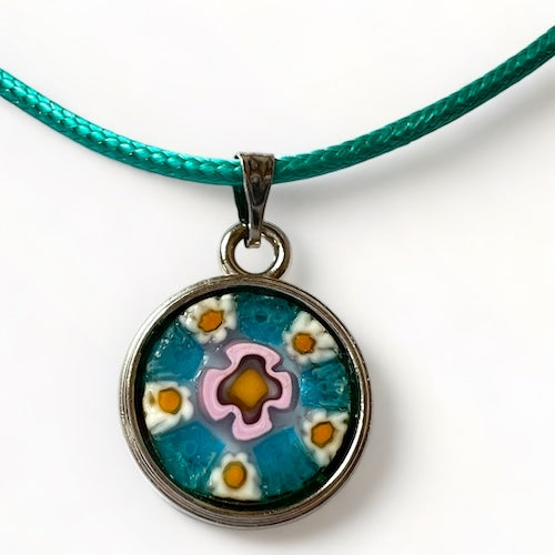 Murano necklace 'Lecce' blue