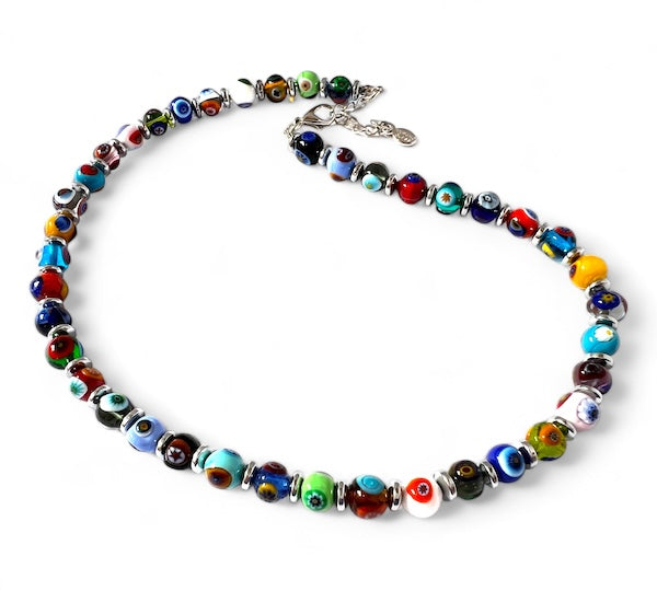 Murano glass necklace 'Novara' Multicolore