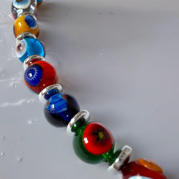 Murano glass necklace 'Novara' Multicolore