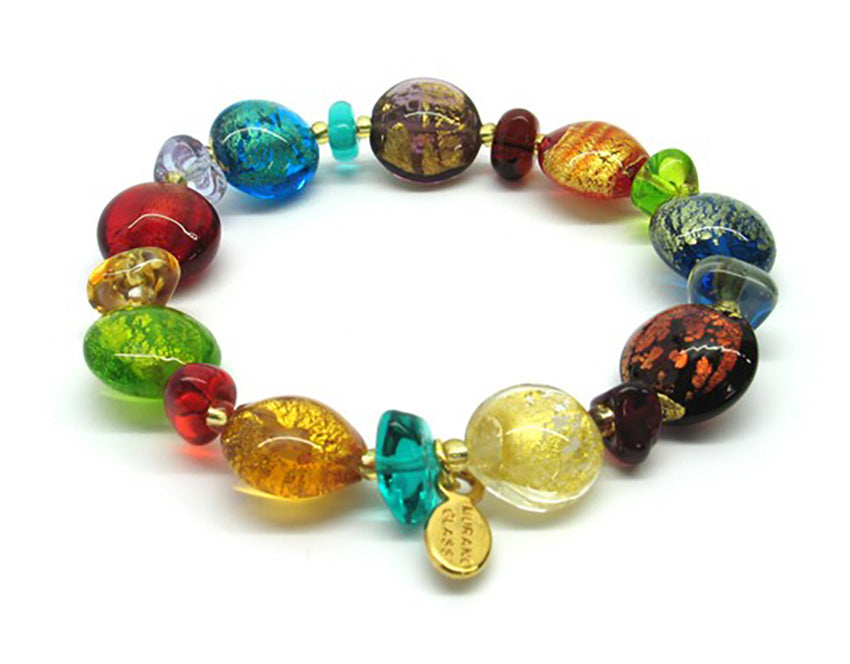 NEW - NEW - NEW - NEW Murano glass necklace 'Ferrara' multicolor