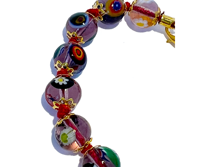 Murano glass bracelet 'Siracusa' Turquoise