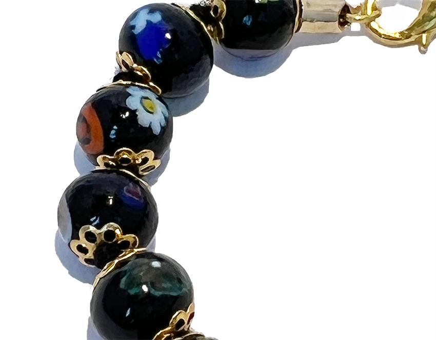 Murano glass bracelet 'Siracusa' Amethyst