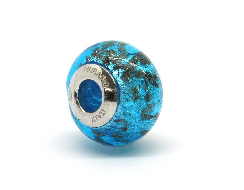 Murano glas bead shades of blue